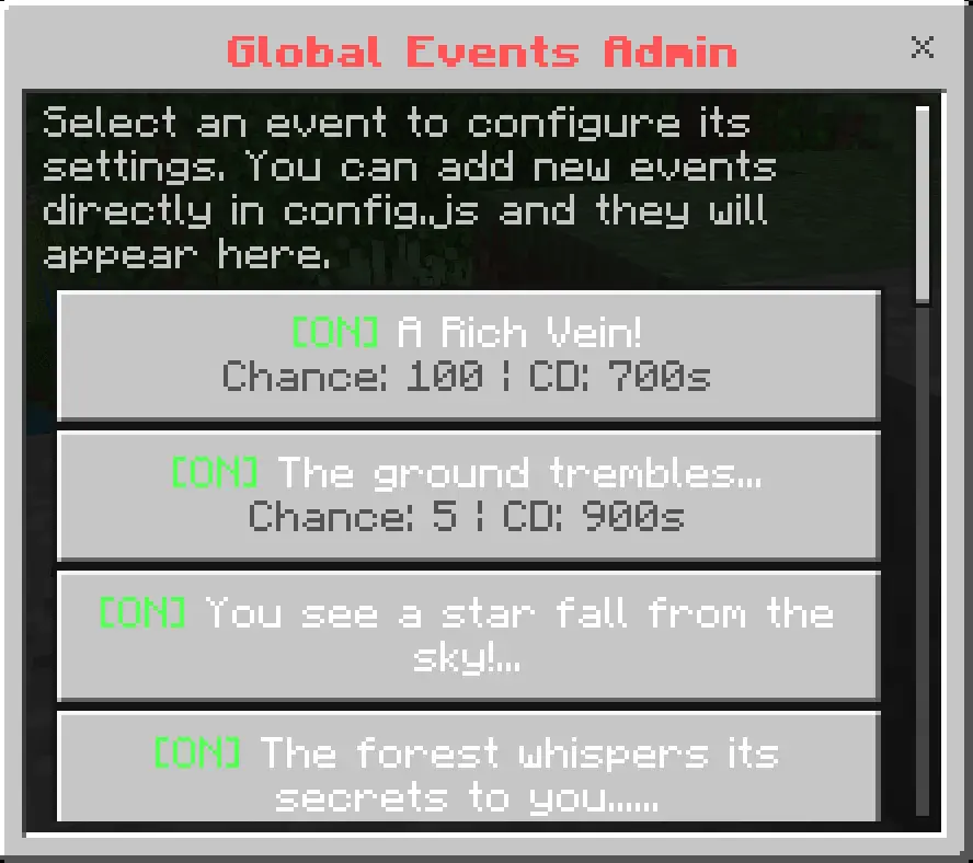 The Global Events System Mod / Addon screenshot 4