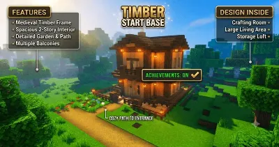 Cozy Timber-Frame Medieval House Map pic 1