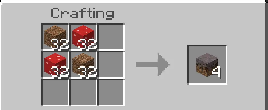 Craftable Podzol and Mycelium Mod / Addon screenshot 4