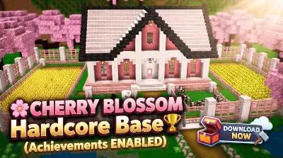 HardCore Survival World With Cherry House Map pic 1