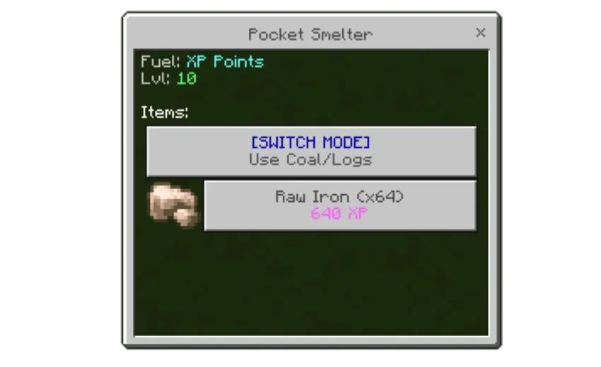 Pocket Smelter Mod / Addon screenshot 3