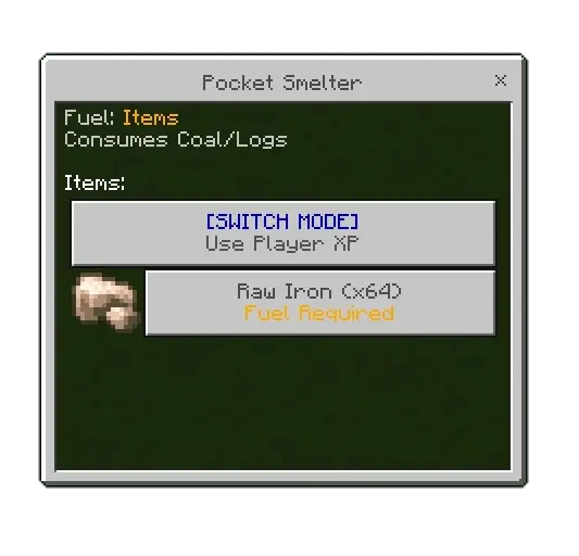 Pocket Smelter Mod / Addon screenshot 5