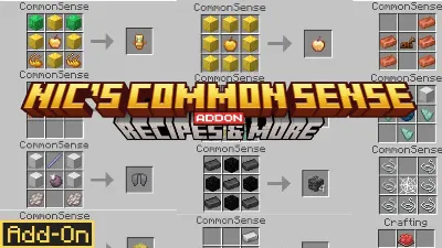 Common Sense [NEW RECIPES] Mod / Addon thumbnail