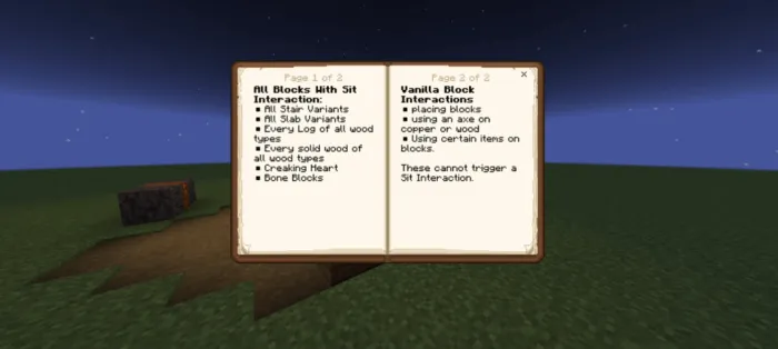 Take a Seat Addon screenshot 2