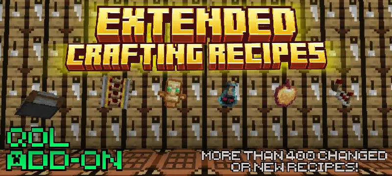 Extended Crafting Recipes (500+) Mod / Addon thumbnail