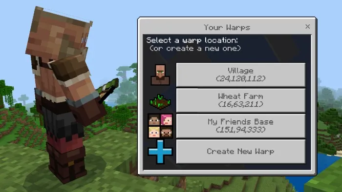 Location Warps Addon screenshot 2