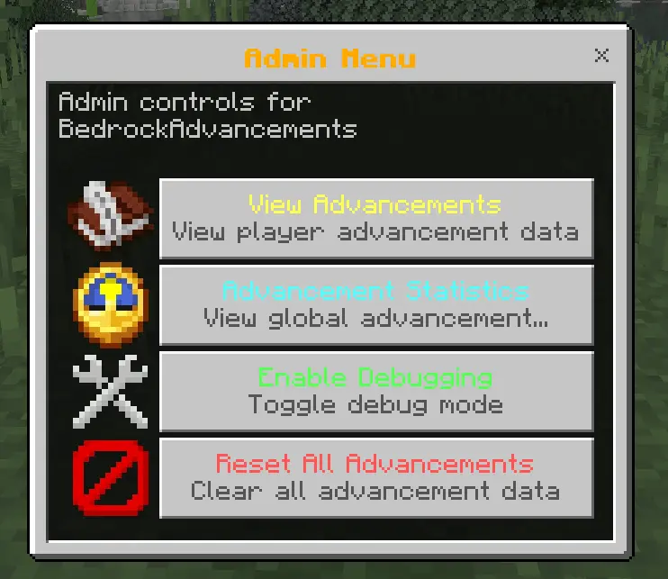 Bedrock Advancements Mod / Addon screenshot 2