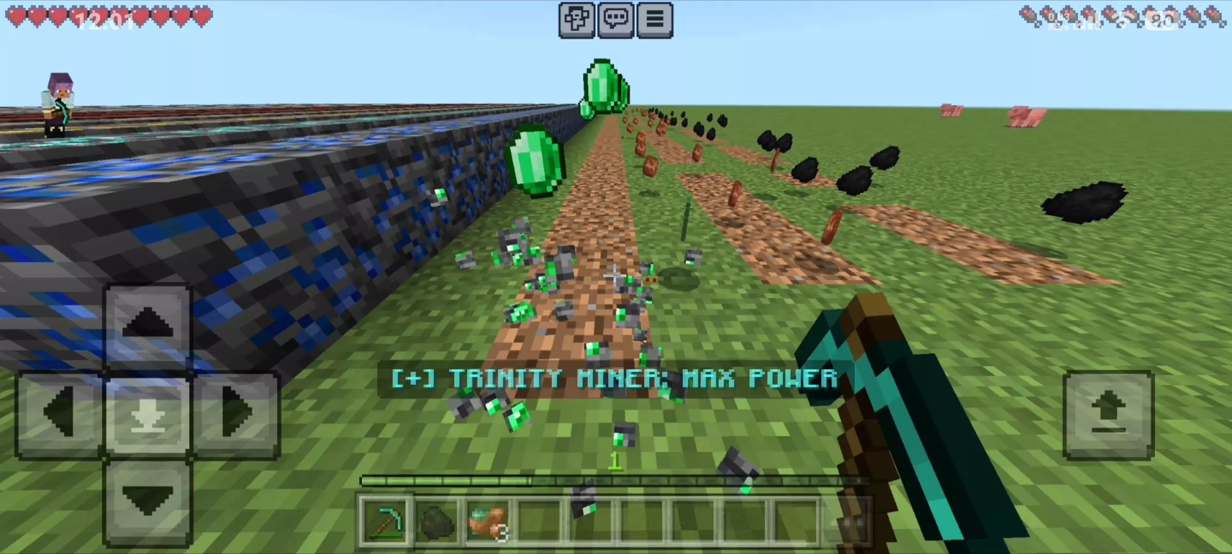 RR Trinity Miner: Vein Miner + Tree Capitator + Auto Smelt Mod / Addon screenshot 3