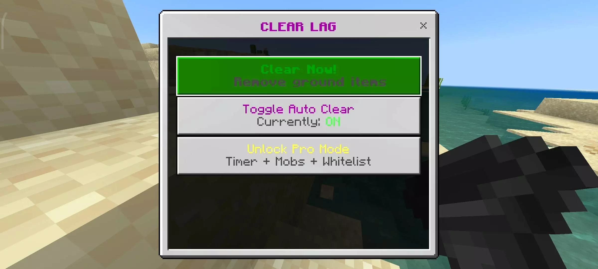 Clear Lag Addon: Auto Entity Cleaner & Optimizer Mod / Addon screenshot 2