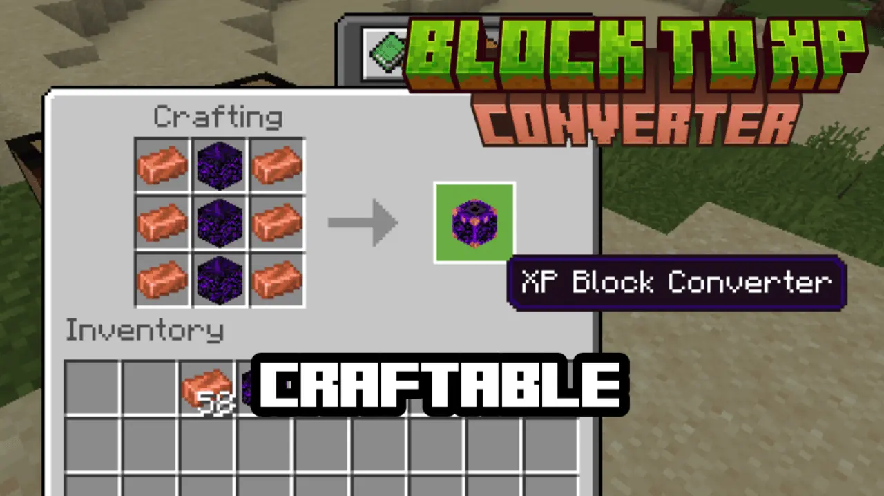 Block To Xp Converter Mod / Addon screenshot 4