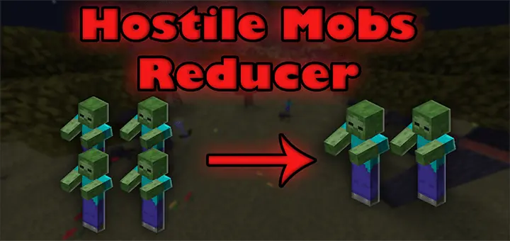 Hostile Mobs Reducer Mod / Addon thumbnail