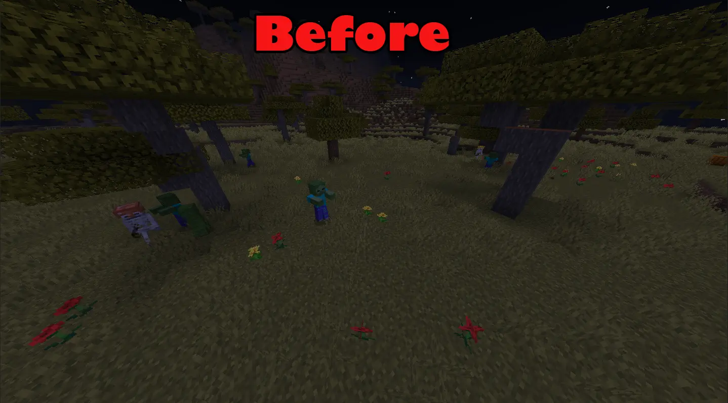 Hostile Mobs Reducer Mod / Addon screenshot 2