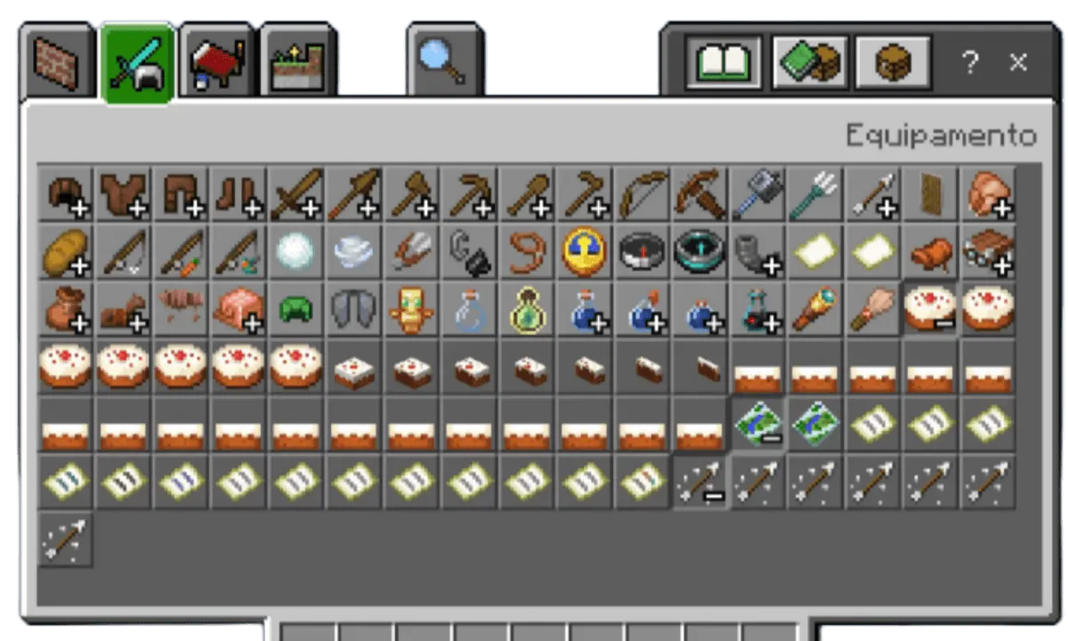 Cheats and secret items in the creative menu Mod / Addon screenshot 2