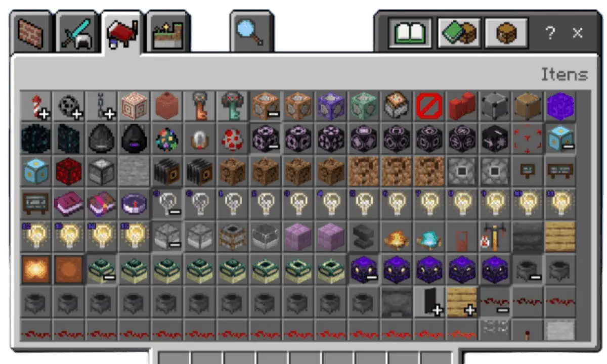 Cheats and secret items in the creative menu Mod / Addon screenshot 3