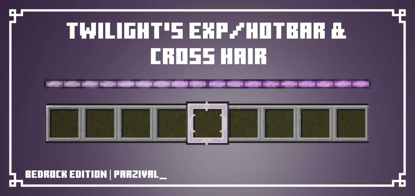 Twilight's Exp/Hotbar and Crosshair – Addon / Texture Pack thumbnail