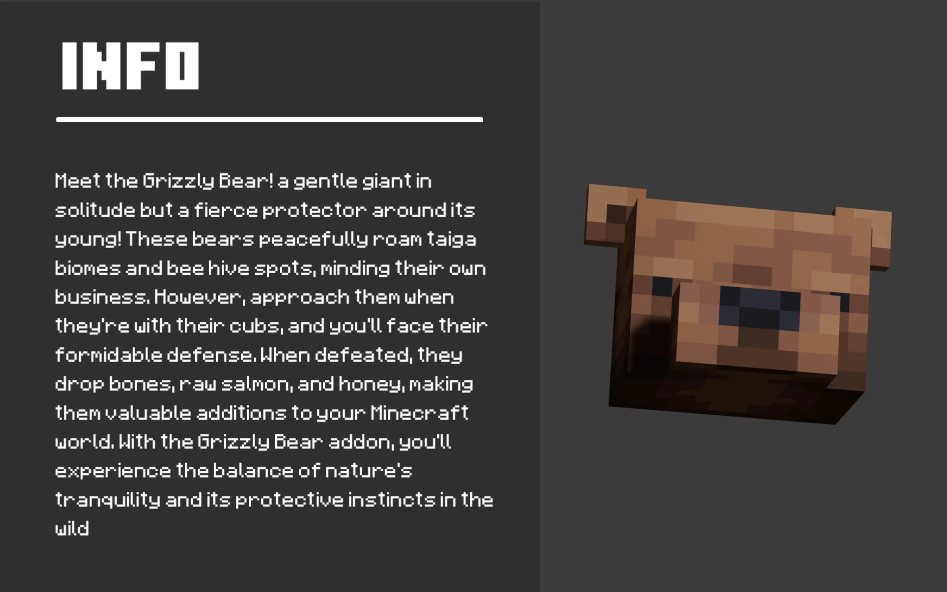 The Grizzly Bear Mod / Addon screenshot 2