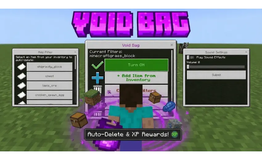 Void BaG "transfer trash to xp" Mod / Addon thumbnail