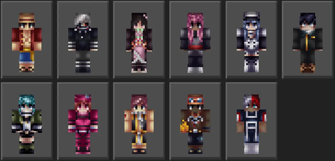 Anime Stars - MCPower Skin Pack pic 4