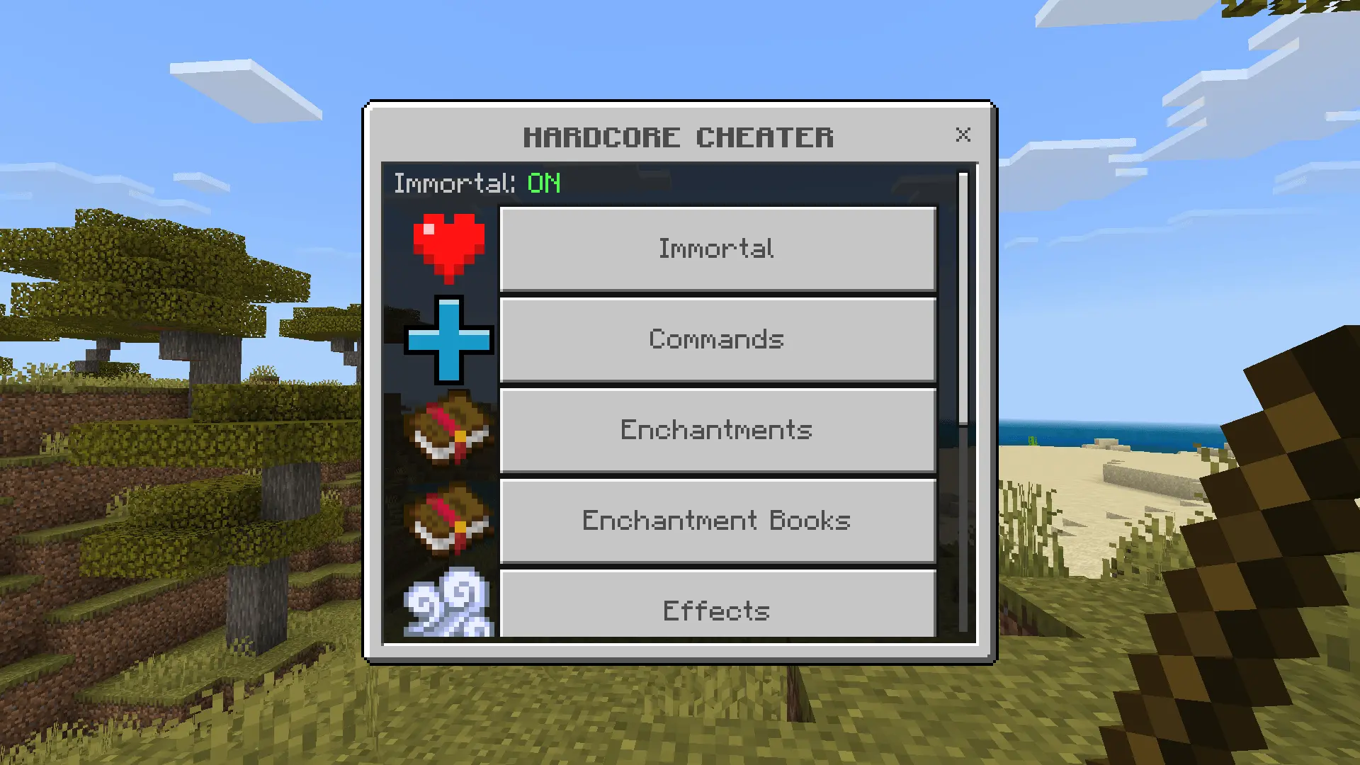Hardcore Cheater Addon screenshot