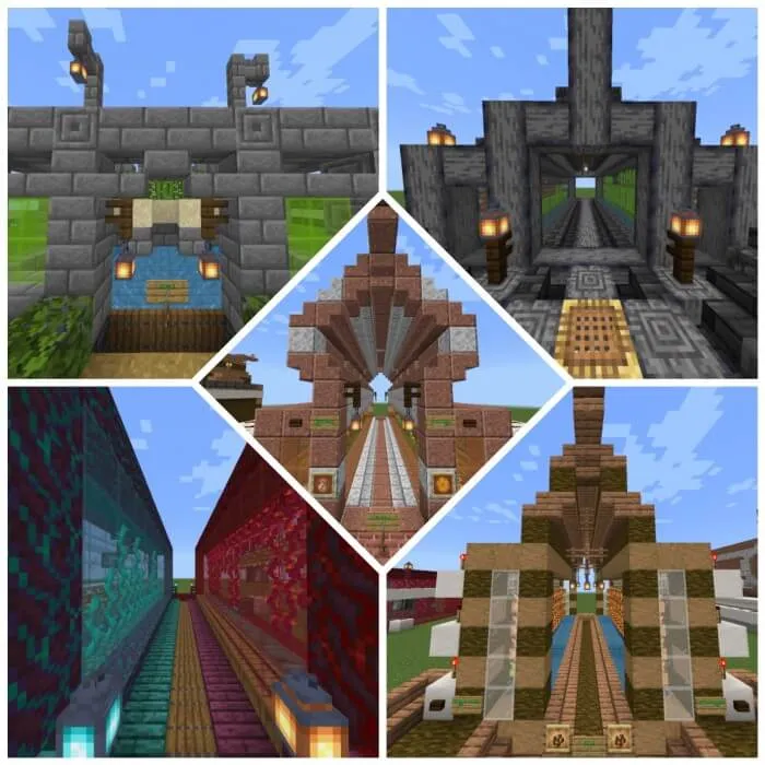 10 Minecraft Farm Ideas - Redstone Tutorial Map screenshot