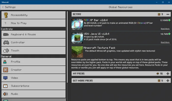 Animated RGB XP Bar + Classic Inventory GUI Addon screenshot