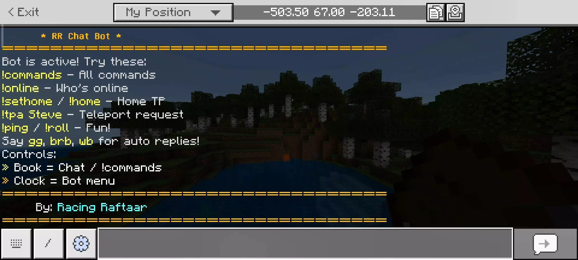 Chat Bot - Custom Commands Mod / Addon screenshot