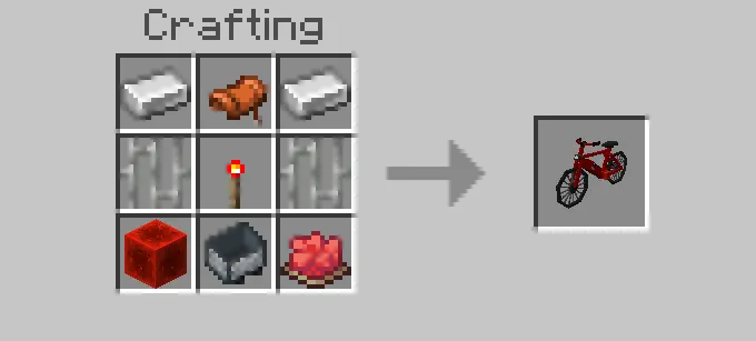 Redstone Bicycle with Dynamic Light Mod / Addon screenshot