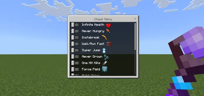 Cheat Menu Mod / Addon screenshot