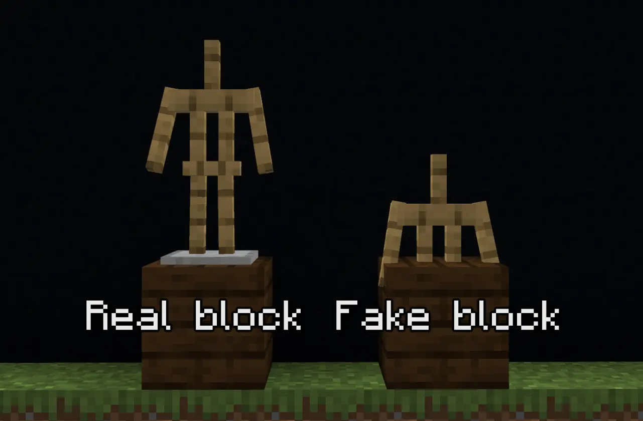Fake Blocks Mod / Addon screenshot