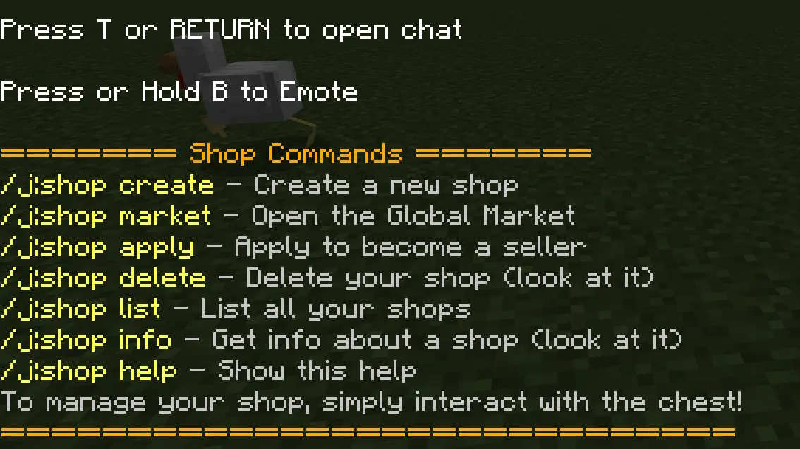 Chest Shop Advance Mod / Addon screenshot