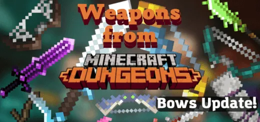 Weapons from Minecraft Dungeons Addon thumbnail
