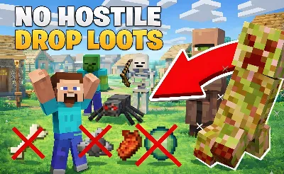 No Hostile mob loots Mod / Addon thumbnail
