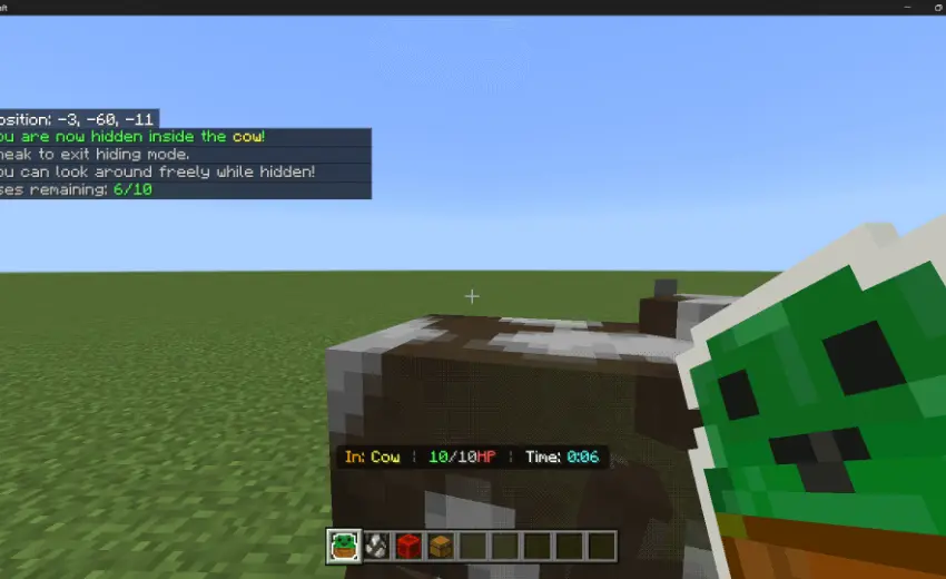 Hide Inside Mobs Mod screenshot