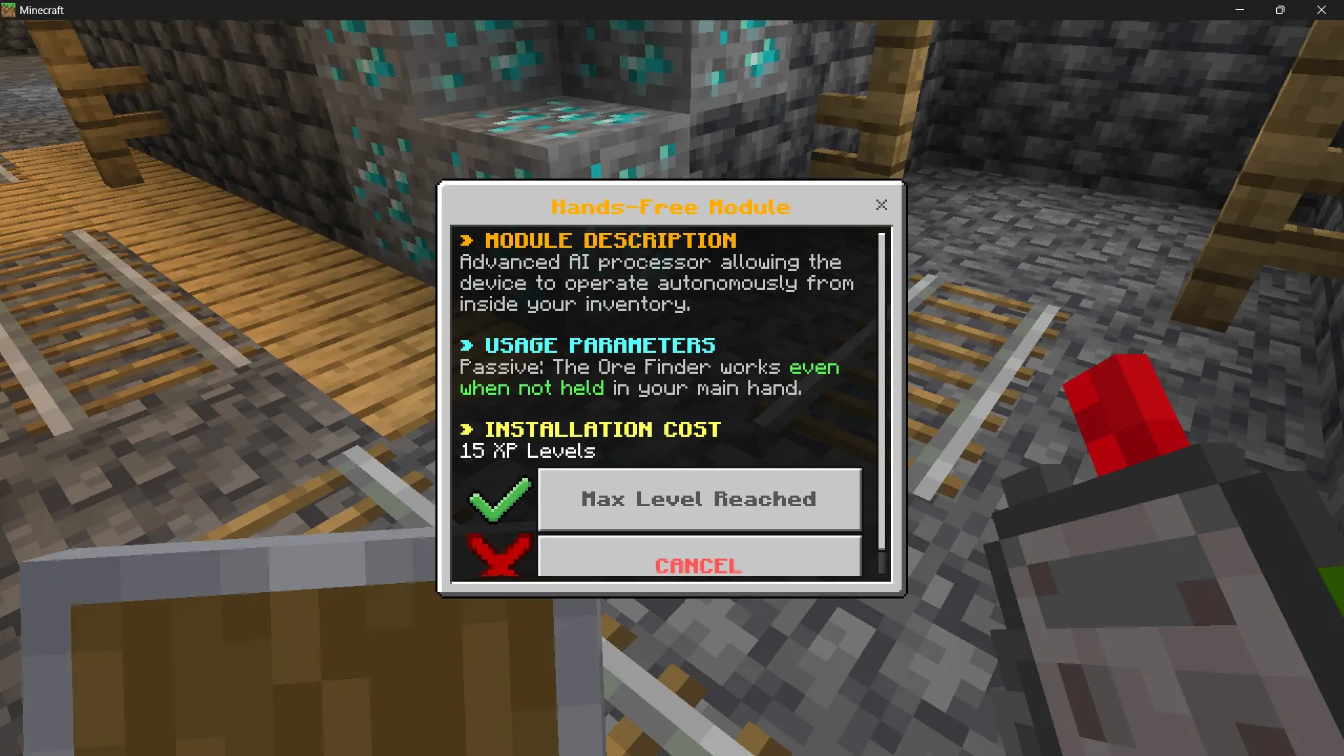 Ore Finder Mod / Addon screenshot