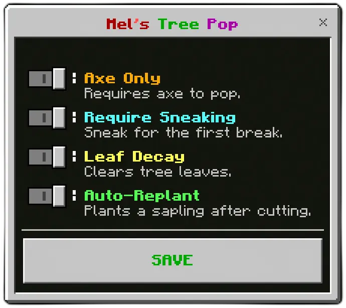 Tree Pop | Tree Capitator Mod / Addon screenshot
