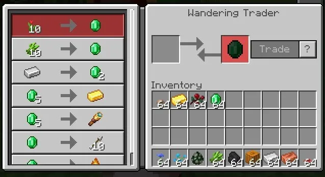 Wandering Trader Plus Addon screenshot