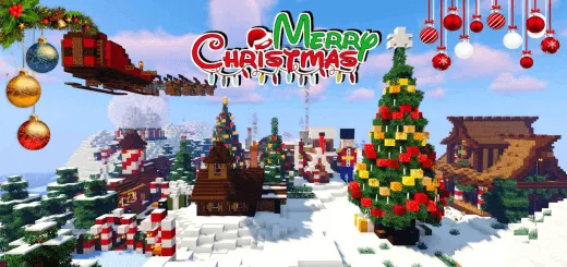 Minecraft Christmas City Map thumbnail