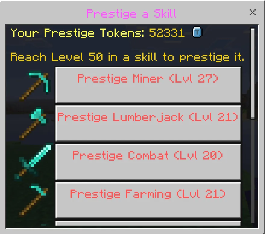 RPG Skills & Prestige: Evolved Mod / Addon screenshot