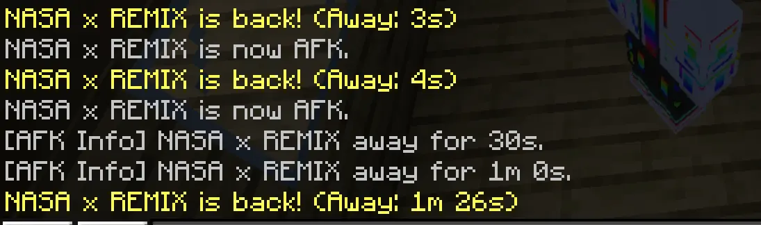 AFK Status Mod / Addon screenshot