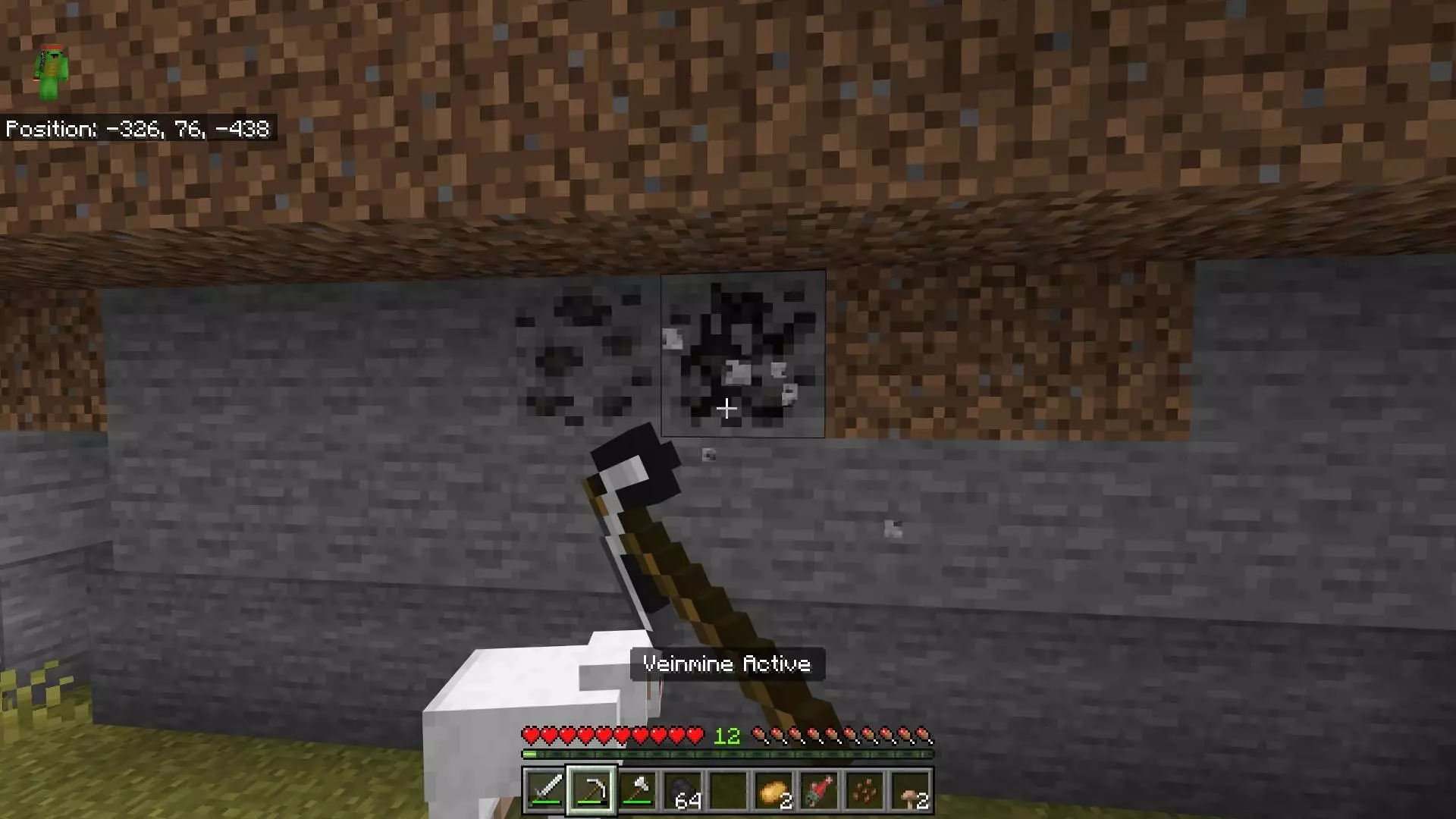 Stupid Simple Vein Miner Mod / Addon screenshot