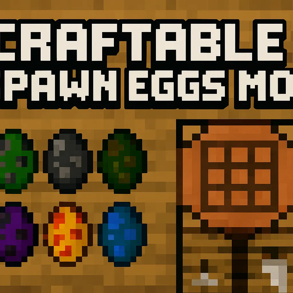 Craftable Spawn Eggs Mod / Addon thumbnail