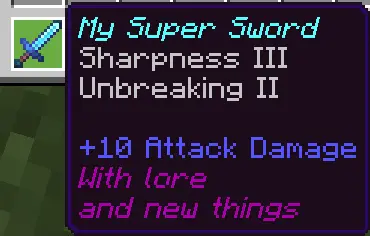 Better Give Command Mod / Addon screenshot