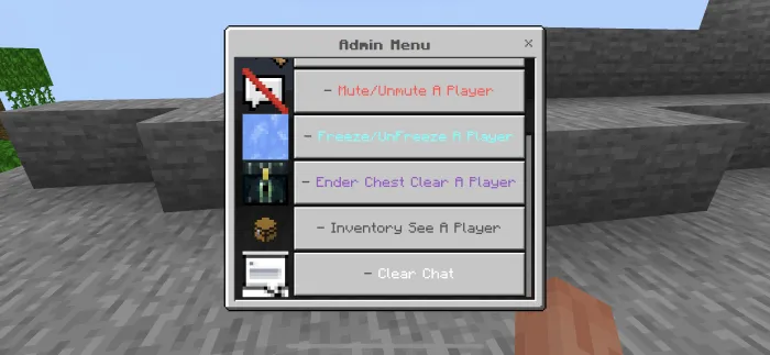 Admin Menu Addon screenshot