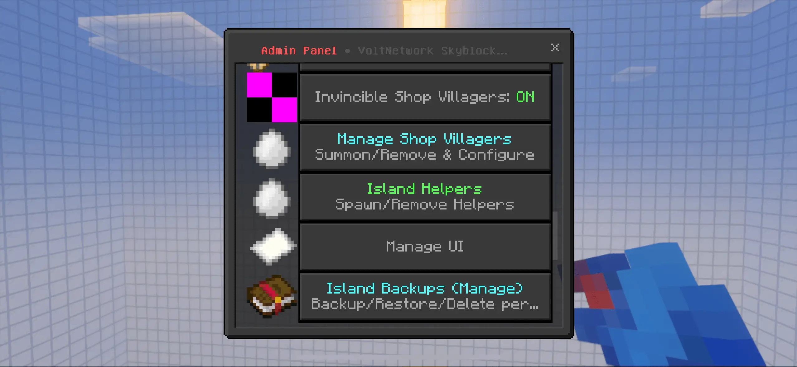 VoltNetworks Skyblock GUI Mod / Addon screenshot