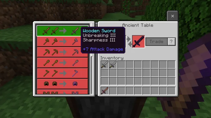 Enchanting Ancient Table Addon screenshot