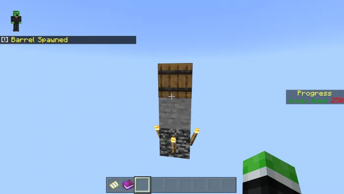 One Block Skyblock Map screenshot