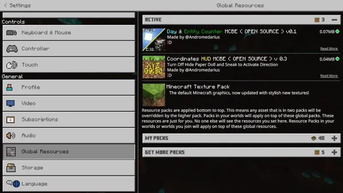 Day & Entity Counter – Addon / Texture Pack screenshot