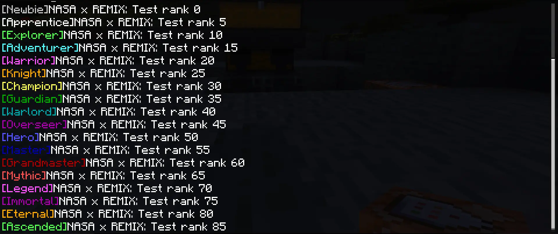 Ascension X — The Chat Rank 1000‑Level Ladder Mod / Addon screenshot