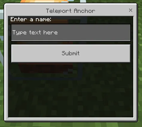 Teleport Anchor Addon screenshot