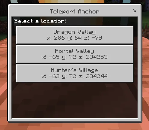 Teleport Anchor Addon screenshot